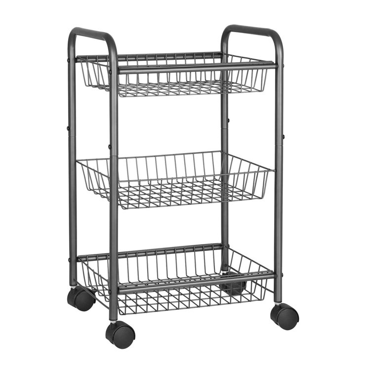 Ebern Designs Keltron 12.6'' Wide Rolling Kitchen Cart Wayfair
